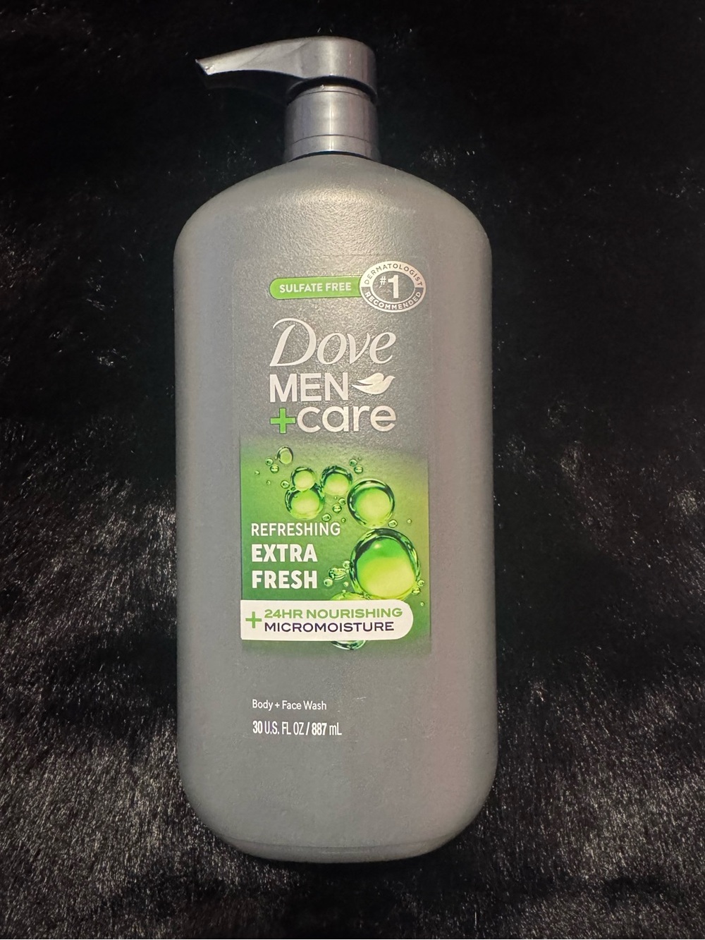 Dove Men+Care Extra Fresh Body & Face Wash — Gray with Green Label